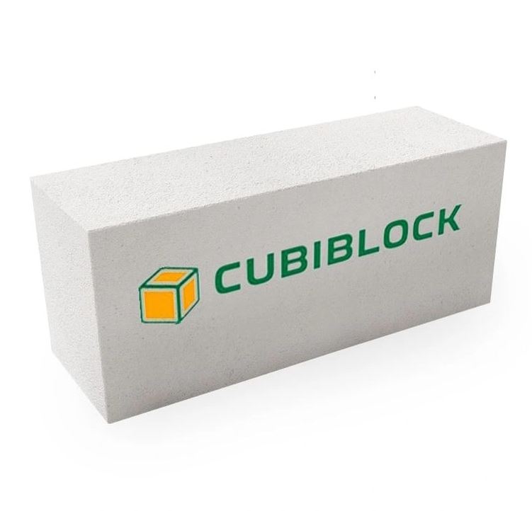 Газобетонный блок CUBIBLOCK D600 B3,5 F100 625х250х500 ровный