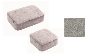Плитка тротуарная, в комплекте 2 камня, Классико 1КО.4, Гранит серый, завод Выбор