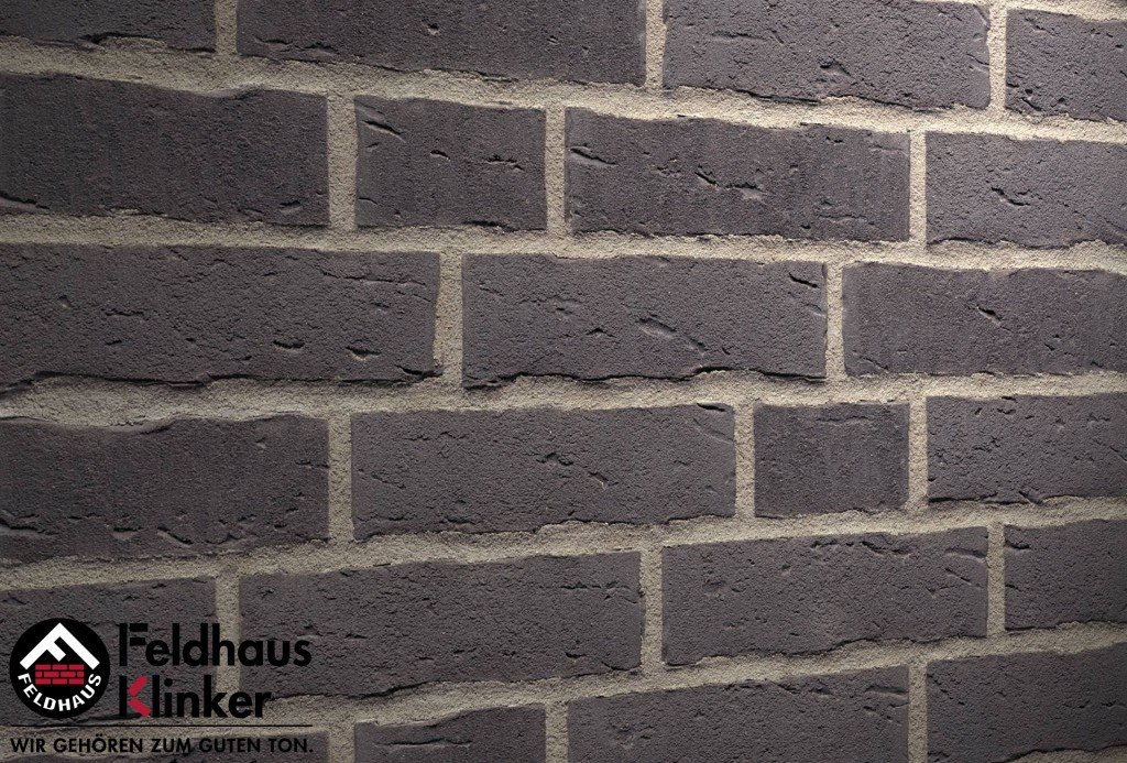 Фасадная плитка ручной формовки Feldhaus Klinker R693 Sintra vulcano NF14, 240*14*71 мм