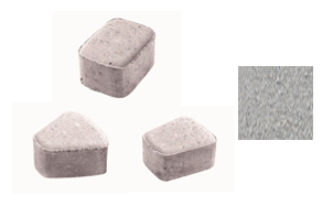 Плитка тротуарная, в комплекте 3 камня, Классико 2КО.6, Гранит белый, завод Выбор