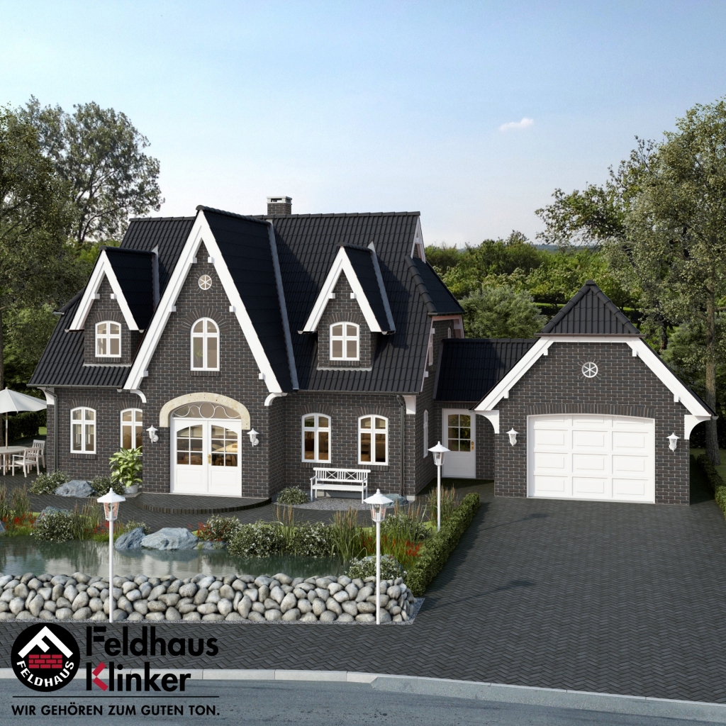 Фасадная плитка ручной формовки Feldhaus Klinker R737 vascu vulcano verdo NF14, 240*14*71 мм